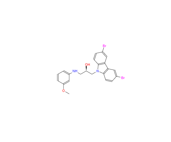 CAS：1235481-43-2，(R)-1-(3,6-二溴-9h-咔唑-9-基)-3-(3-甲氧基苯基氨基)丙烷-2-醇