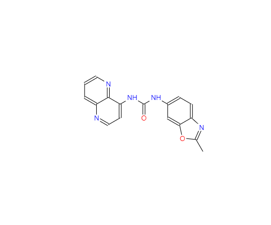 CAS：792173-99-0，1-(2-甲基苯并[D]噁唑-6-基)-3-(1,5-萘啶-4-基)脲