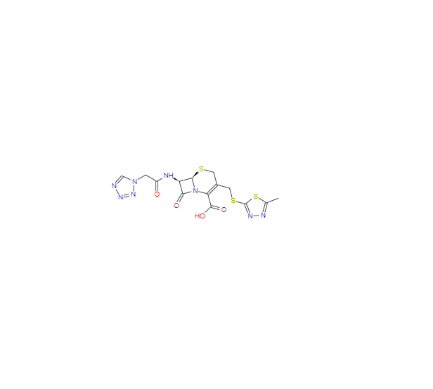 CAS：25953-19-9，(6R,7R)-7-(2-(1H-四唑-1-基)乙酰胺)-3-(((5-甲基-1,3,4-噻二唑-2-基)硫基)甲基)-8-氧代-5-硫杂-1-氮杂双环[4.2.0]辛-