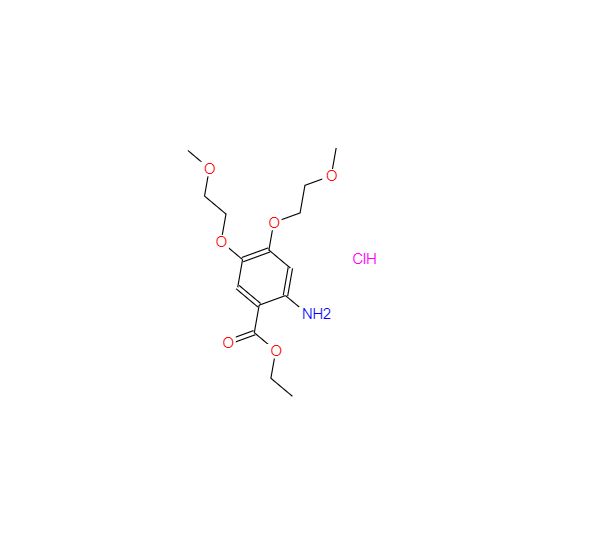 CAS：183322-17-0，2-氨基-4,5-双(2-甲氧基乙氧基)苯甲酸乙酯盐酸盐
