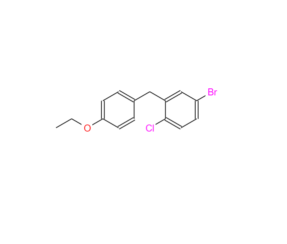 CAS： 461432-23-5，5-溴-2-氯-4′-乙氧基二苯甲烷
