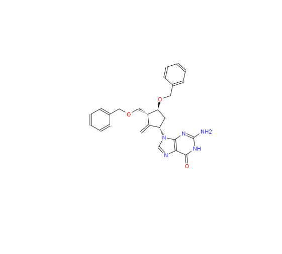 CAS：142217-81-0，2-氨基-9-(((1S,3R,4S)-4-(苄氧基)-3-((苄氧基)甲基)-2-亚甲基环戊基)-1H-嘌呤-6(9H)-酮