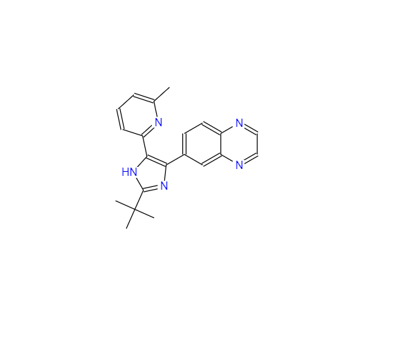 CAS：356559-20-1，6-[2-(1,1-二甲基乙基)-5-(6-甲基-2-吡啶基)-1H-咪唑-4-基]喹喔啉