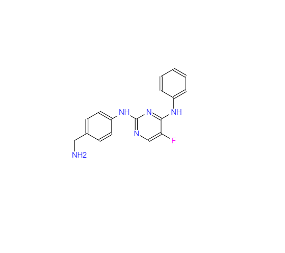 CAS：916603-07-1，N2-(4-(氨甲基)苯)-5-氟-N4-苯基嘧啶-2,4-二胺