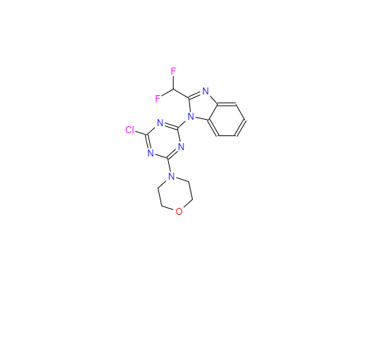 CAS：475111-38-7，4-(4-氯-6-(2-(二氟甲基)-1H-苯并[d]咪唑-1-基)-1,3,5-三嗪-2-基)吗啉