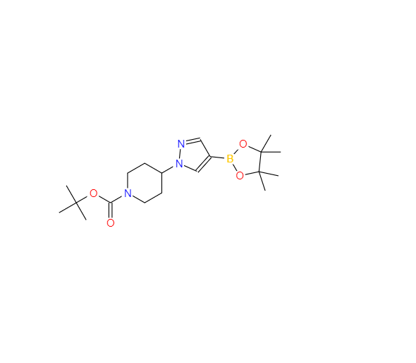 CAS：877399-74-1，4-[4-(4,4,5,5-四甲基-1,3,2-二氧杂环戊硼烷-2-基)-1H-吡唑-1-基]哌啶-1-甲酸叔丁酯