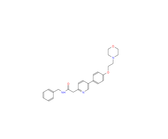 CAS：897016-82-9，5-[4-[2-(4-吗啉基)乙氧基]苯基]-N-(苯基甲基)-2-吡啶乙酰胺