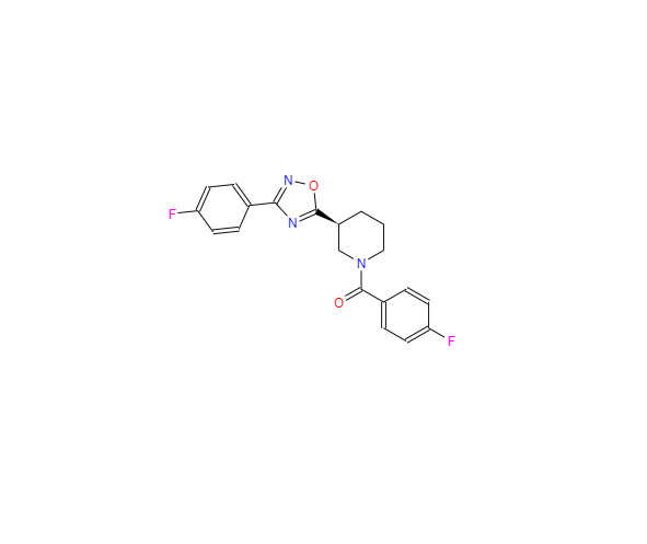 CAS：851881-60-2，(S)-(4-氟苯基)-{3-[3-(4-氟苯基)-[1,2,4]二唑-5-基]哌啶-1-基}甲酮