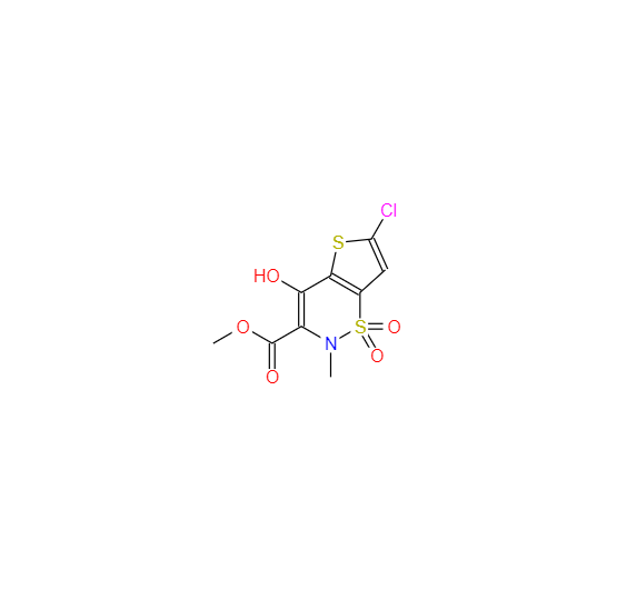 CAS：70415-50-8，6-氯-4-羟基-2-甲基-2-甲基-2H-噻吩并[2,3-e][1,2]噻嗪-3-羧酸甲酯1,1-二氧化物