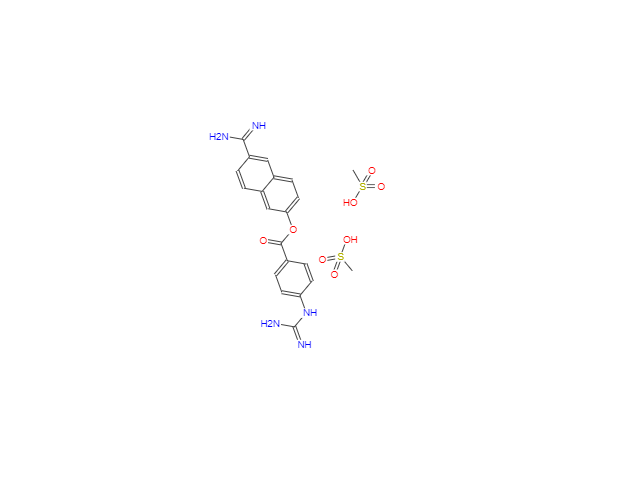 CAS： 82956-11-4，甲磺酸盐萘莫司他