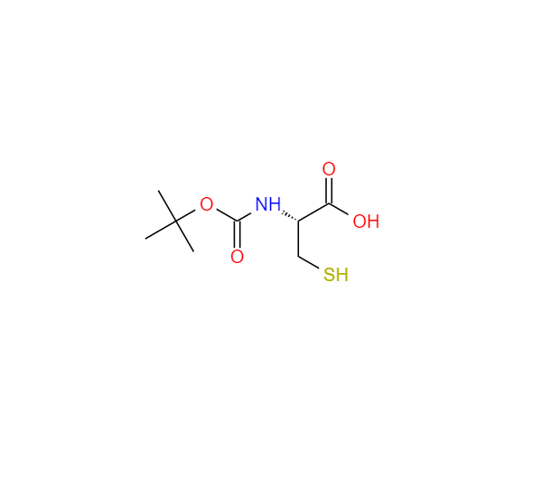 CAS：20887-95-0，(R)-2-((叔丁氧基羰基)氨基)-3-巯基丙酸