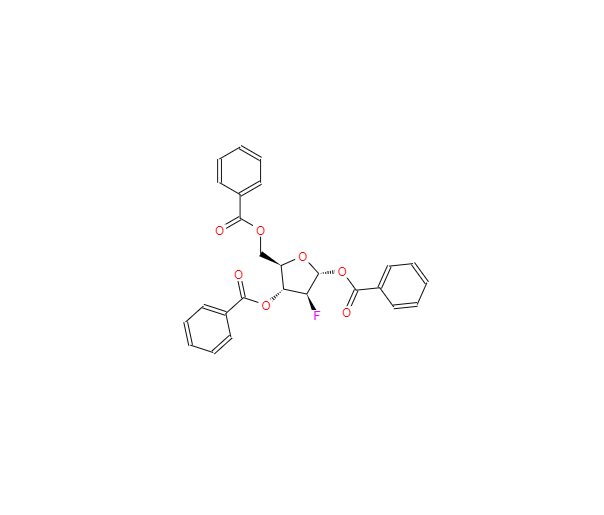 CAS：97614-43-2，2-脱氧-2-氟-三苯甲酰基-α-D-阿拉伯呋喃糖