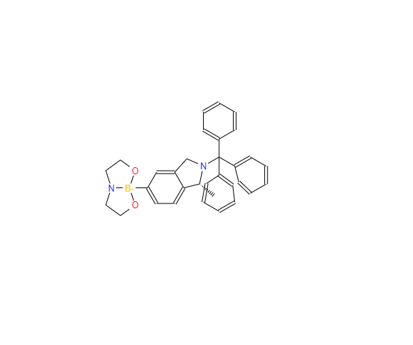 CAS：223595-20-8，2-[(1R)-1-甲基-2-三苯甲基-2,3-二氢-1H-5-异吲哚基]硼酸二乙醇胺酯