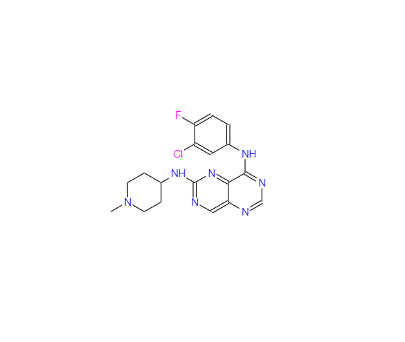 CAS：196612-93-8，N8-(3-氯-4-氟苯基)-N2-(1-甲基哌啶-4-基)嘧啶并[5,4-d]嘧啶-2,8-二胺