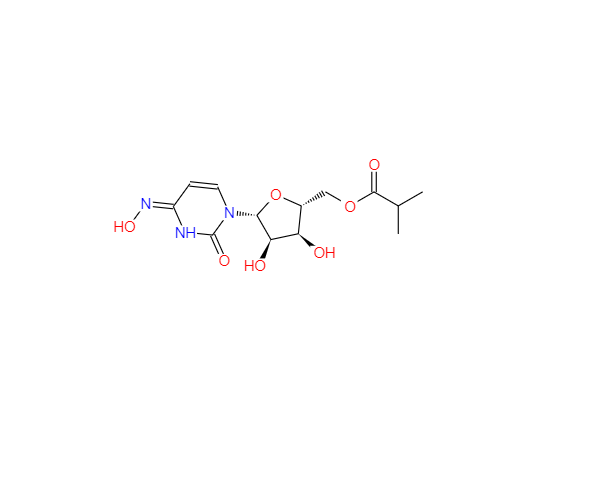 CAS：2492423-29-5，(2R,3S,4R,5R)-3,4-二羟基-5-((Z)-4-(肟基)-2-氧代-3,4-二氢嘧啶-1(2H)-基)四氢呋喃-2-基)甲基异丁酸酯