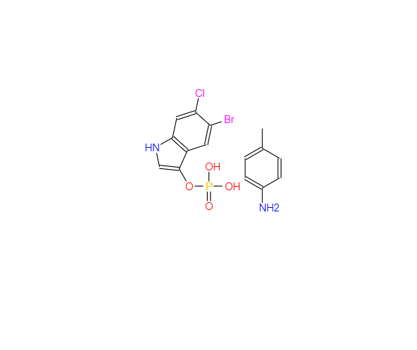 CAS：6769-80-8，5-溴-6-氯-3-吲哚磷酸甲苯胺