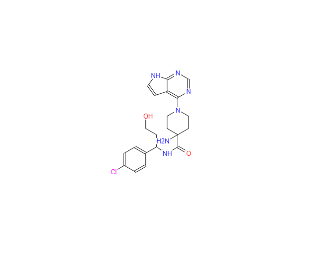 CAS： 1143532-39-1，4-氨基-N-[(1S)-1-(4-氯苯基)-3-羟基丙基]-1-(7H-吡咯并[2,3-D]嘧啶-4-基)-4-哌啶甲酰胺