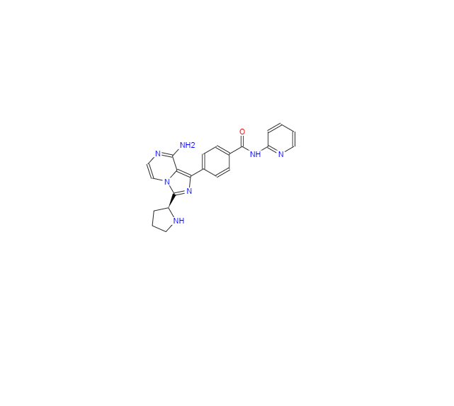 CAS：1420478-90-5，4-[8-氨基-3-(2S)-2-吡咯烷基咪唑并[1,5-a]吡嗪-1-基]-N-2-吡啶基苯甲酰胺