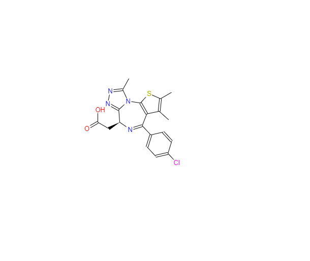 CAS：202592-23-2，(6S)-4-(4-氯苯基)-2,3,9-三甲基-6H-噻吩并[3,2-F][1,2,4]噻唑并[4,3-A][1,4]二氮杂卓-6-乙酸