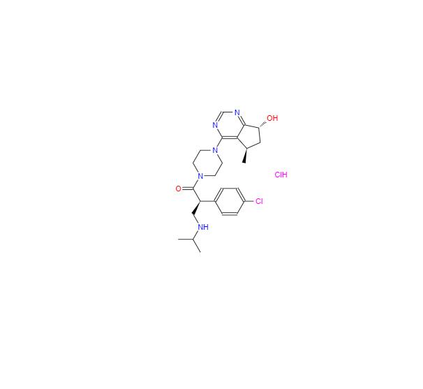 CAS：1396257-94-5，(2S)-2-(4-氯苯基)-1-[4-[(5R,7R)-6,7-二氢-7-羟基-5-甲基-5H-环戊并嘧啶-4-基]-1-哌嗪基]-3-[(1-甲基乙基)氨基]-1