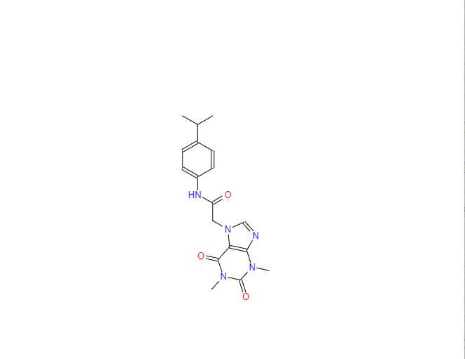 CAS：349085-38-7，2-(1,3-二甲基-2,6-二氧代-2,3-二氢-1H-嘌呤-7(6H)-基)-N-(4-异丙基苯基)乙酰胺