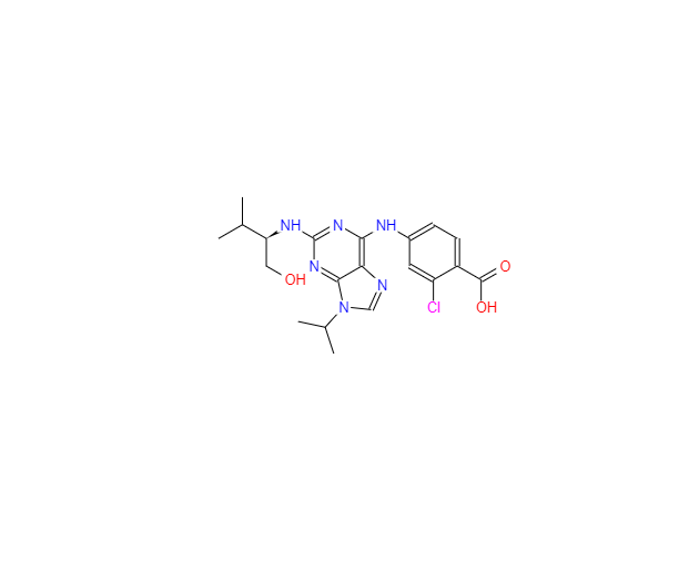 CAS：212844-54-7，(2R)-2-[[6-[(3-氯-4-羧基苯基)氨基]-9-(1-甲基乙基)-9H-嘌呤-2-基]氨基]-3-甲基-1-丁醇