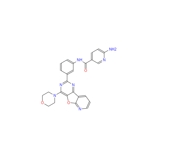 CAS：371942-69-7，6-氨基-N-[3-[4-(4-吗啉基)吡啶并[3',2':4,5]呋喃并[3,2-D]嘧啶-2-基]苯基]-3-吡啶甲酰胺
