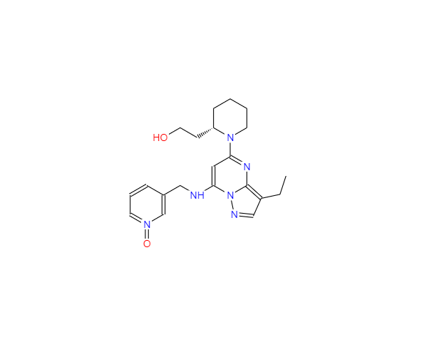 CAS：779353-01-4，(2S)-1-[3-乙基-7-[[(1-氧代-3-吡啶基)甲基]氨基]吡唑并[1,5-A]嘧啶-5-基]-2-哌啶乙醇