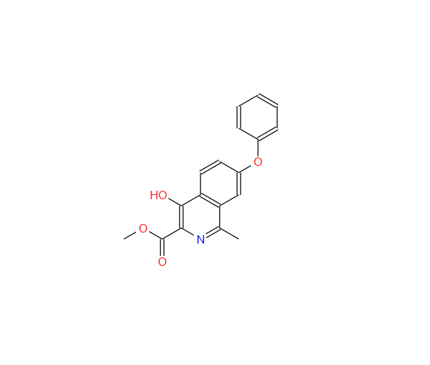 CAS：1421312-34-6，4-羟基-1-甲基-7-苯氧基-3-异喹啉羧酸甲酯