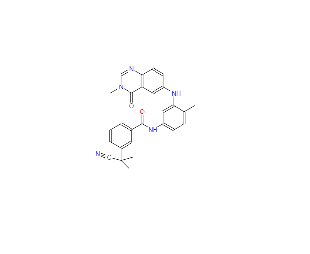 CAS：878739-06-1，3-(1-氰基-1-甲基乙基)-N-[3-[(3,4-二氢-3-甲基-4-氧代-6-喹唑啉基)氨基]-4-甲基苯基]苯甲酰胺