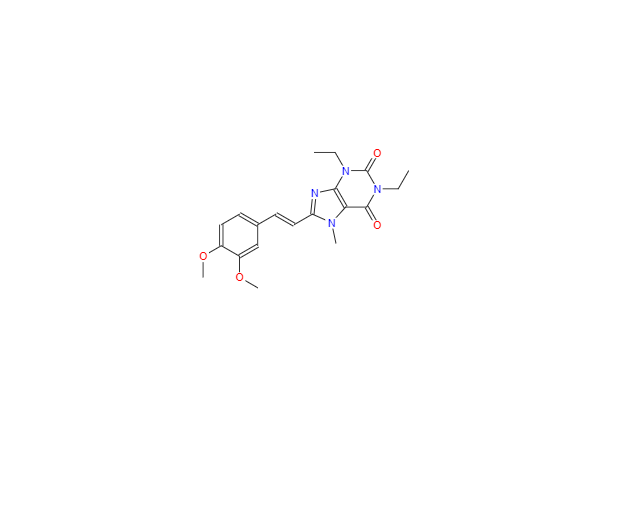 CAS：155270-99-8，8-[(E)-2-(3,4-diMethoxyphenyl)ethenyl]-1,3-diethyl-7-Methyl-purine-2,6 -dione