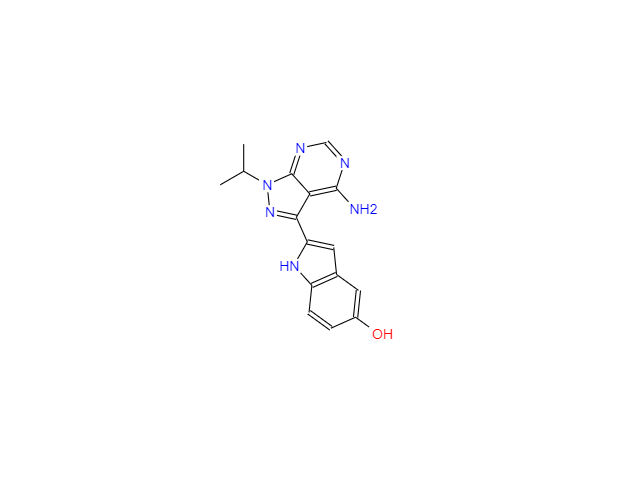 CAS：1092351-67-1，PP242 2-(4-氨基-1-异丙基-1H-吡唑并[3，4-D]嘧啶-3-基)-1H-吲哚-5-醇
