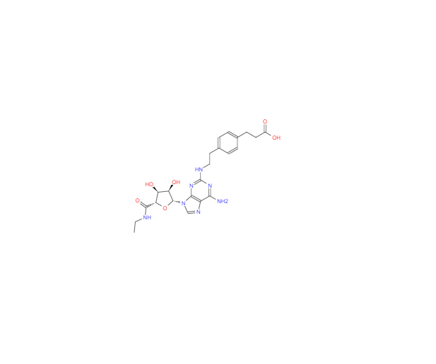 CAS：120225-54-9，3-(4-(2-((6-氨基-9-((2R,3R,4S,5S)-5-(乙基氨甲酰)-3,4-二羟基四氢呋喃-2-基)-9H-嘌呤-2-基)氨基)乙基)苯基)丙酸