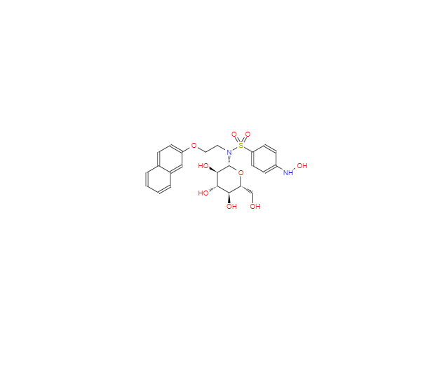 CAS：188480-51-5，4-(羟基氨基)-N-(2-(萘-2-氧基)乙基)-N-((2R,3R,4S,5S,6R)-3,4,5-三羟基-6-(羟甲基)四氢-2H-吡喃-2-基)苯磺酰胺