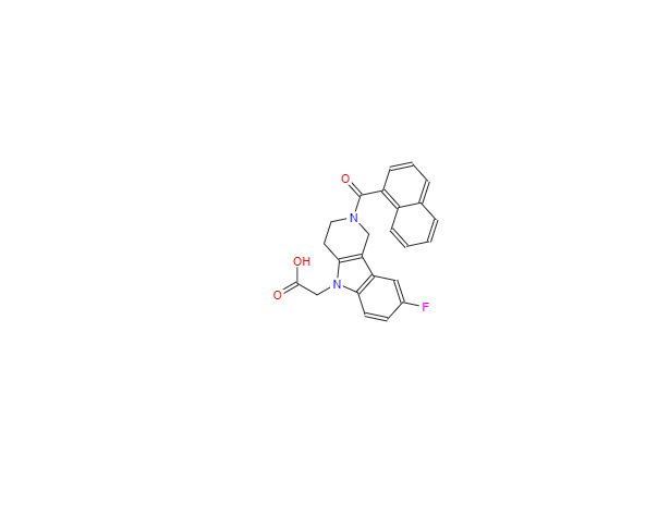 CAS：866460-33-5，2-(2-(1-萘甲酰基)-8-氟-1.2.3.4-四氢吡啶并[4,3-B]吲哚-5基)乙酸