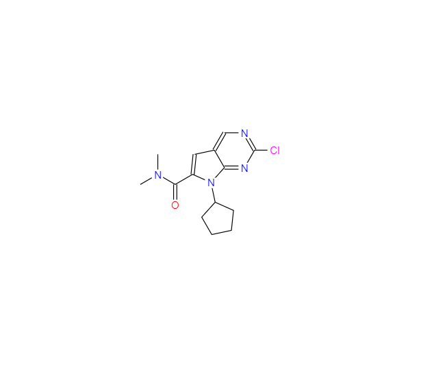 CAS：1211443-61-6，2-氯-7-环戊基-N,N-二甲基-7H-吡咯并[2,3-D]嘧啶-6-甲酰胺
