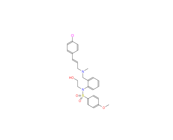 CAS：139298-40-1，N-[2-[N-(4-氯肉桂)-N-甲基氨基]苯基]-N-(2-羟乙基)-4-甲氧苯磺酰胺磷酸酯盐