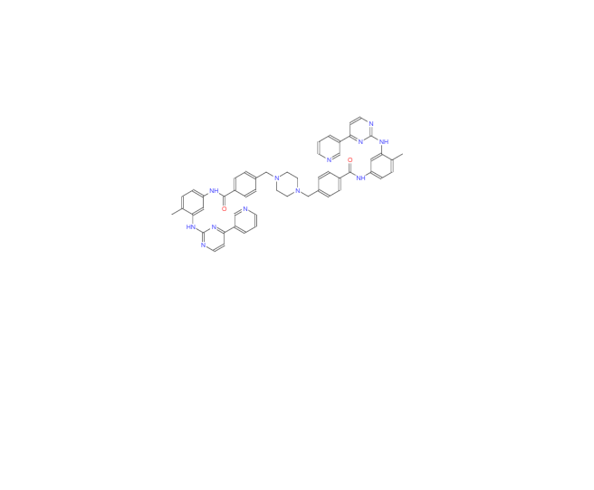 CAS：1365802-18-1，4,4'-(哌嗪-1,4-二基双(亚甲基))双(N-(4-甲基-3-((4-(吡啶-3-基)嘧啶-2-基)氨基)苯基)苯甲酰胺)（伊马替尼杂质）