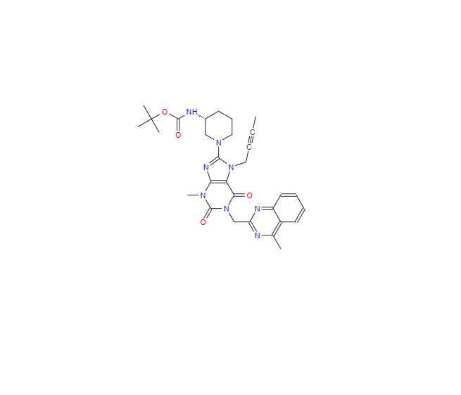 CAS：668273-75-4，Tert-butyl((3s)-1-(7-(but-2-yn-1-yl)-3-Methyl-1-((4-Methylquinazolin-2-yl)Methyl)-2,