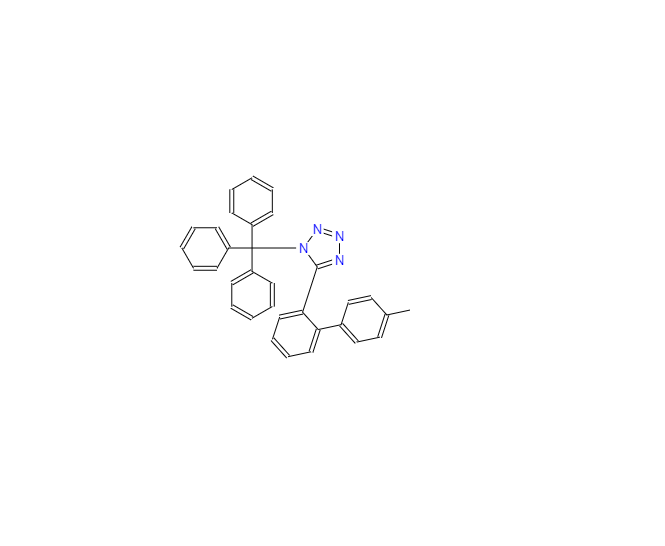 CAS：124750-53-4，5-(4'-甲基-[1,1'-联苯]-2-基)-1-三苯甲基-1H-四氮唑