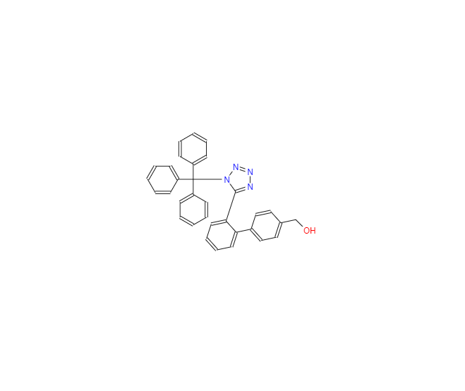 CAS：154709-18-9，5-[4’-Hydroxymethyl-(1,1’-biphenyl)-2-yl]-2-triphenylmethyltetrazole