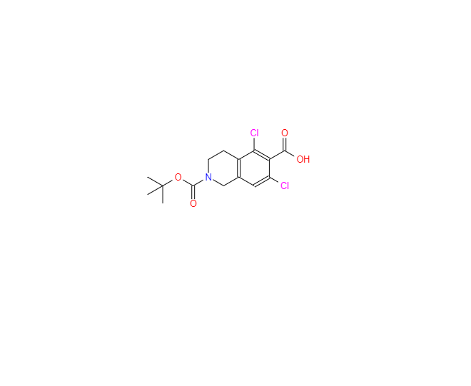 CAS：851784-82-2，2-（叔丁氧基羰基）-5,7-二氯-1,2,3,4-四氢异喹啉-6-羧酸