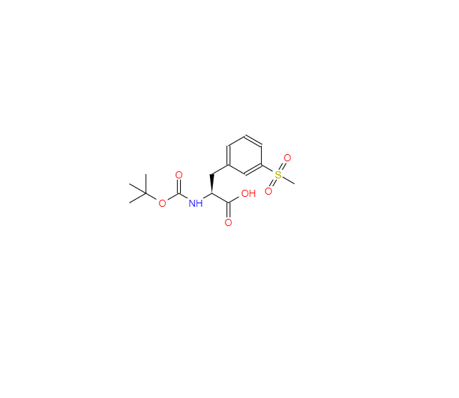 CAS：1289646-76-9，N-Boc-3-甲砜基-L-苯丙氨酸