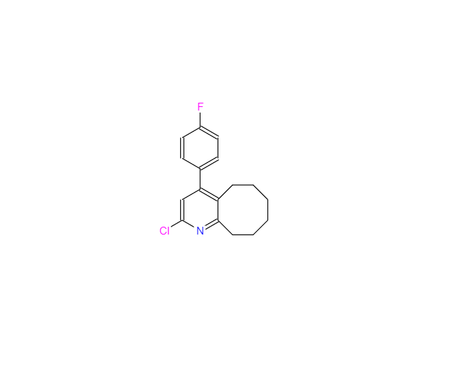 CAS：132813-14-0，2-氯-4-(4-氟苯基)-5，6，7，8，9，10-六氢环辛烷并[b]吡啶