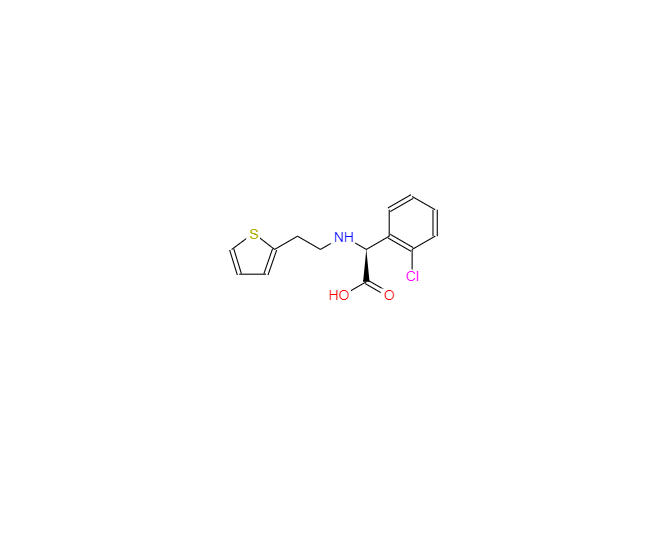 CAS：1015247-87-6，(S)-2-(2-氯苯基)-2-((2-(噻吩-2-基)乙基)氨基)乙酸