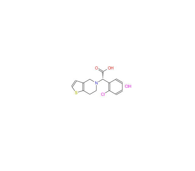 CAS：144750-42-5，(S)-2-(2-氯苯基)-2-(6,7-二氢噻吩并[3,2-c]吡啶-5(4H)-基)乙酸盐酸盐（氯吡格雷杂质）