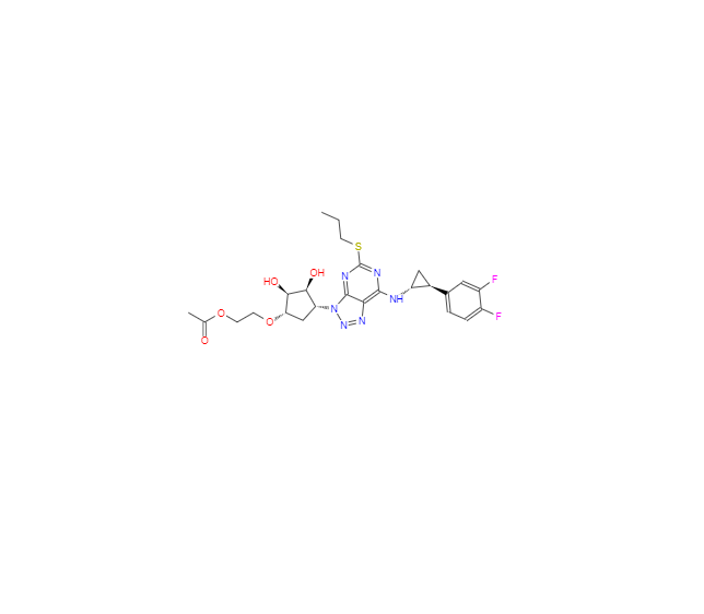 CAS：1616703-93-5，2-(((1S,2S,3S,4R)-4-(7-(((1R,2S)-2-(3,4-二氟苯基)环丙基)氨基)-5-(丙硫基)-3H-[1,2,3]三唑并[4,5-d]嘧啶