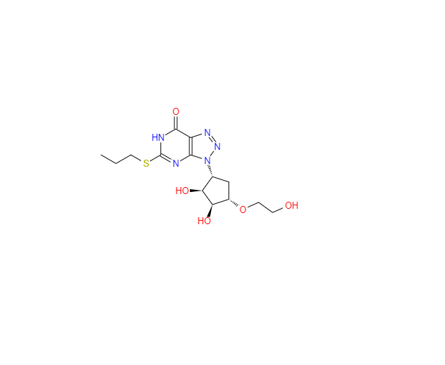 CAS：1445580-43-7，(1S,2S,3R,5S)-3-(7-羟基-5-(丙硫基)-3H-[1,2,3]三唑并[4,5-d]嘧啶-3-基)-5-(2-羟基乙氧基)环戊烷-1,2-二醇