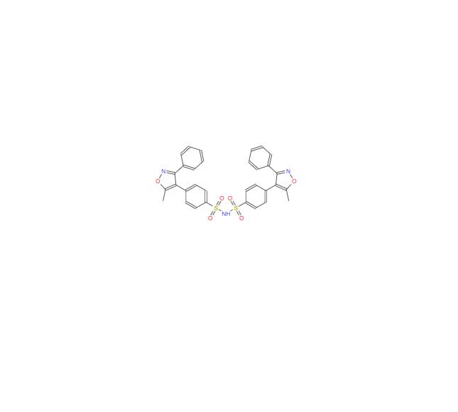 CAS：1373038-60-8，4-(5-甲基-3-苯基异恶唑-4-基)-N-((4-(5-甲基-3-苯基异噁唑-4-基)苯基)磺酰基)苯磺酰胺（帕瑞昔布钠杂质）