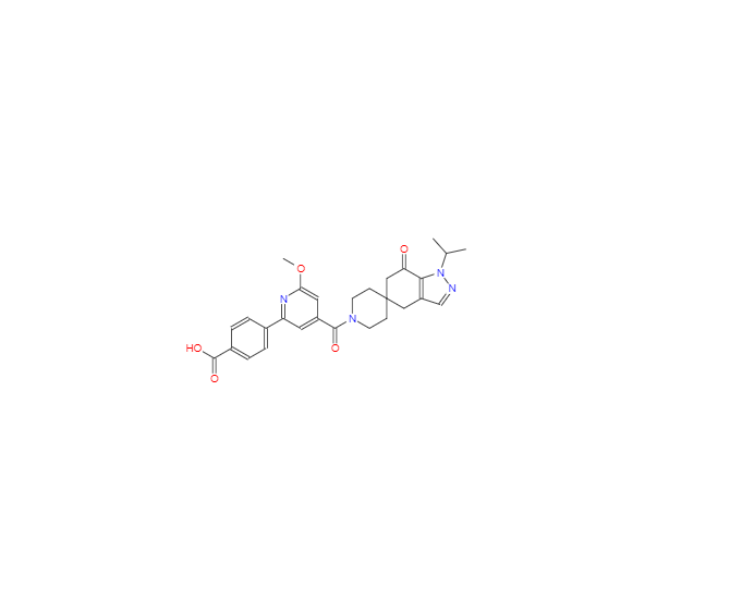 CAS：1370448-25-1，4-(4-(1-isopropyl-7-oxo-1,4,6,7-tetrahydrospiro[indazole-5,4'-piperidine]-1'-carbon